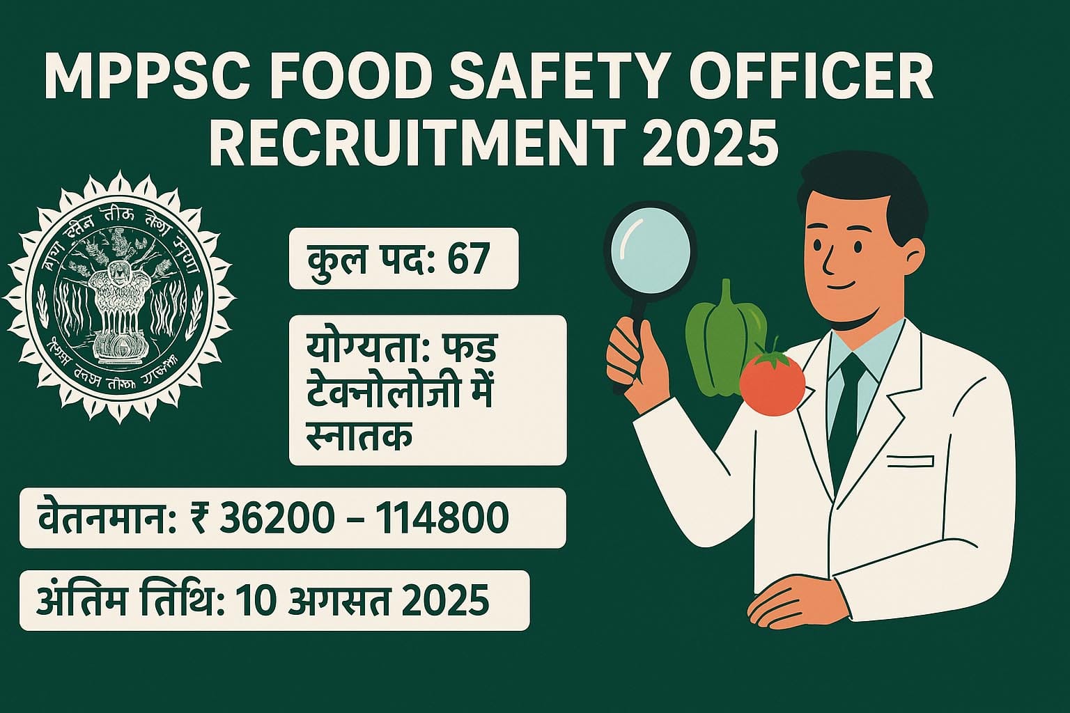 MPPSC Food Safety Officer Recruitment 2025