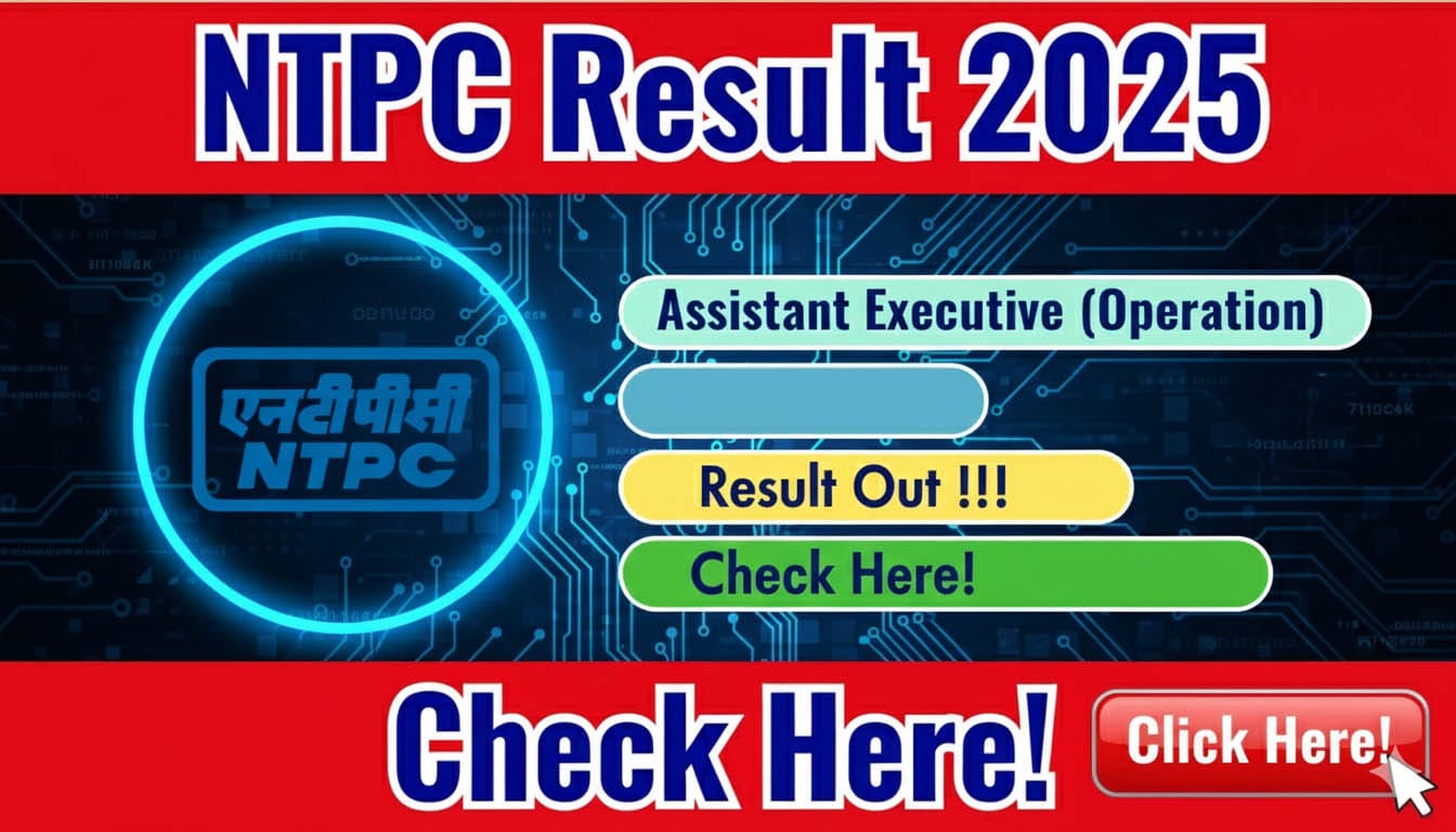 NTPC Assistant Executive Operation Result 2025