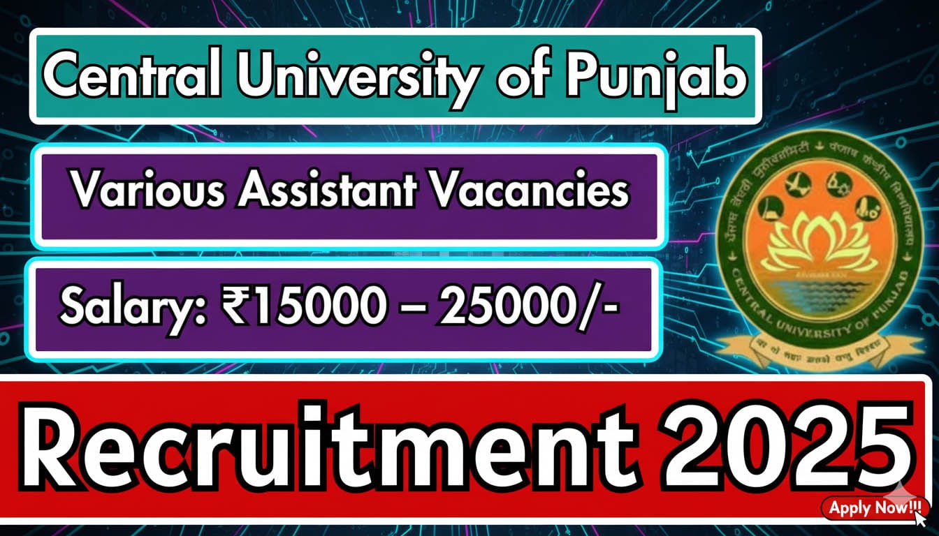 Central University of Punjab Recruitment 2025