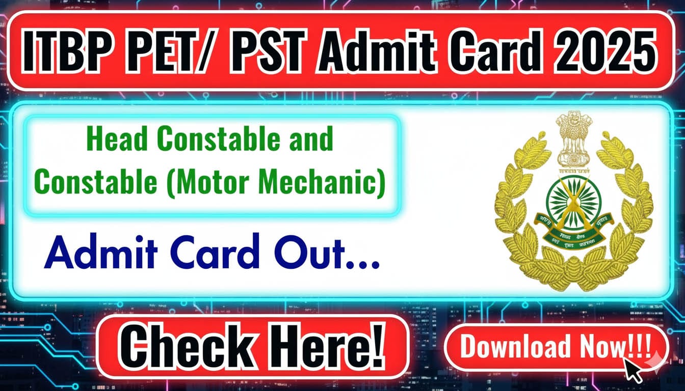 ITBP Admit Card 2025