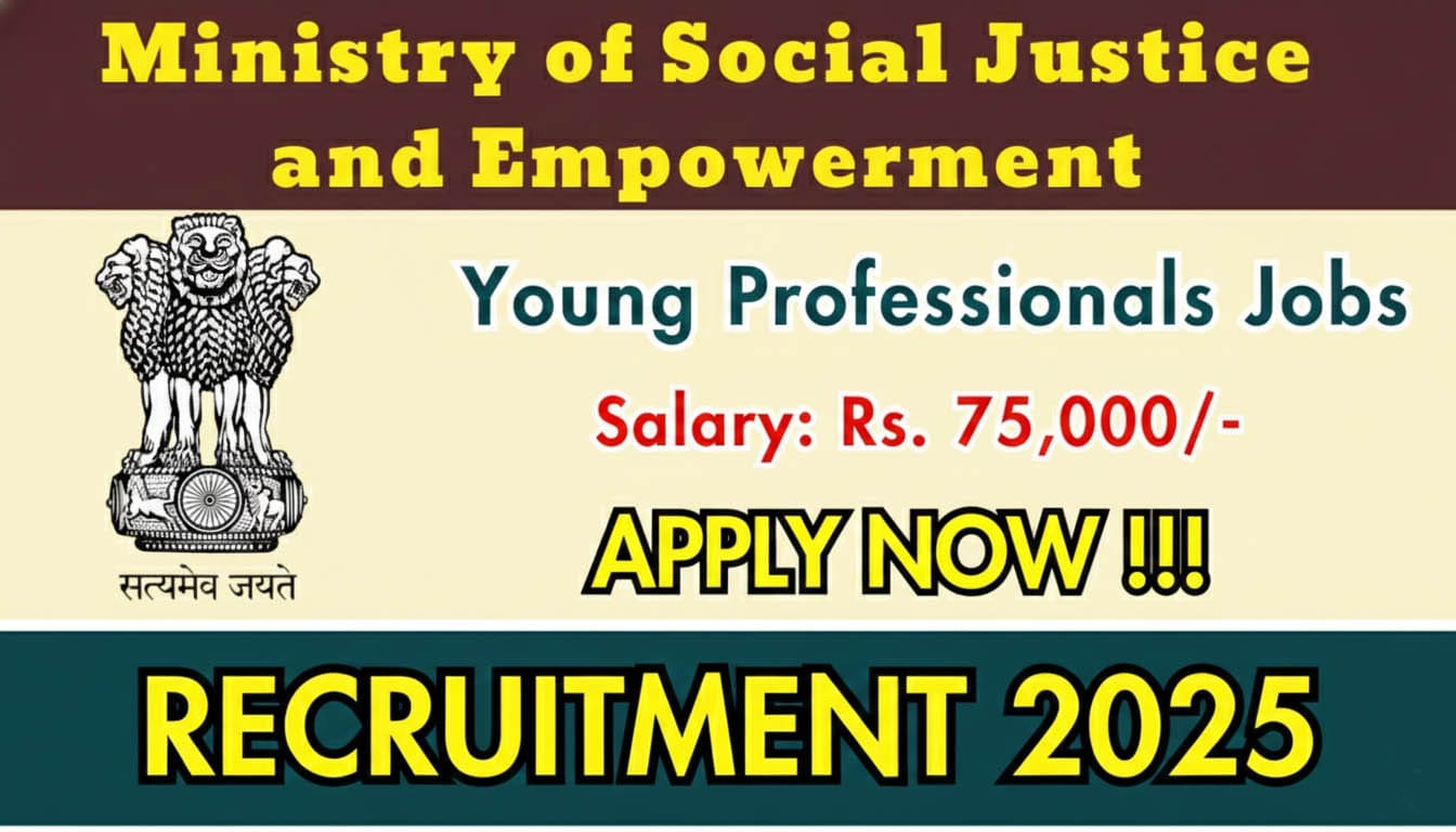 Ministry of Social Justice and Empowerment Young Professionals Recruitment 2025