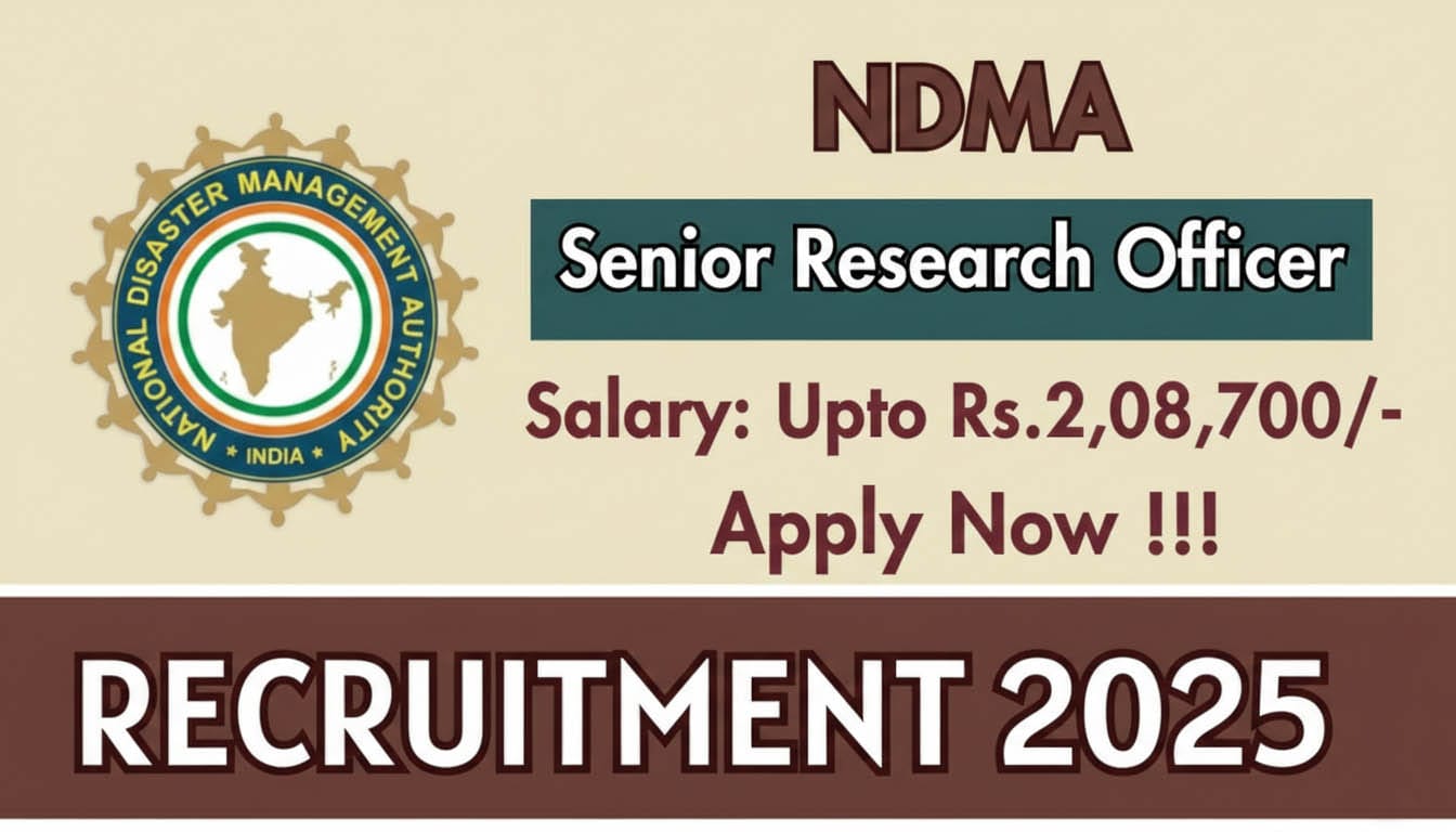 NDMA Senior Research Officer Recruitment 2025