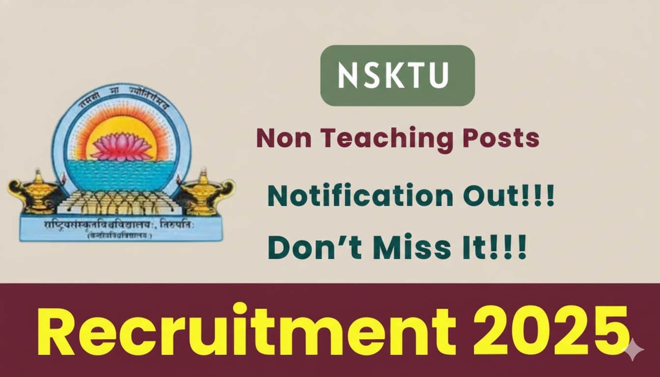 NSKTU Non Teaching Recruitment 2025