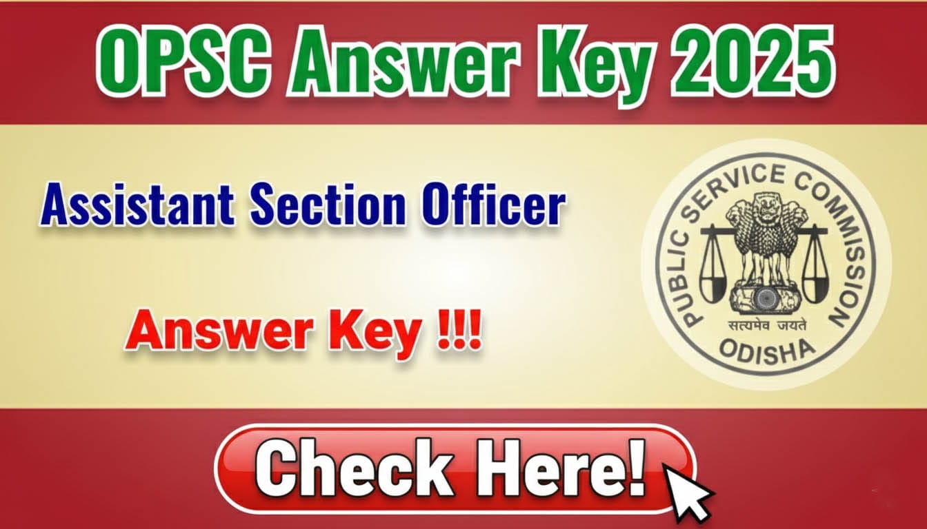 OPSC ASO Answer Key 2025