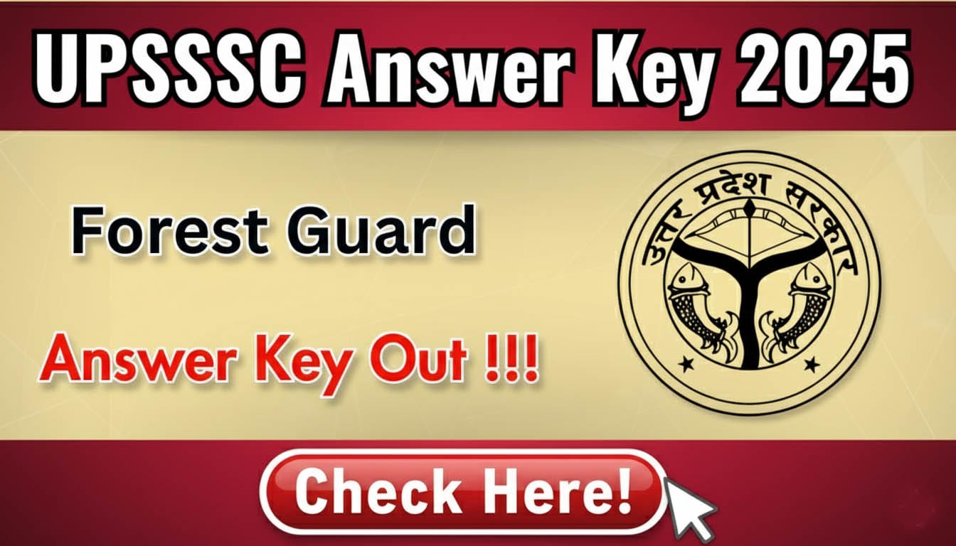 UPSSSC Forest Guard Answer Key 2025