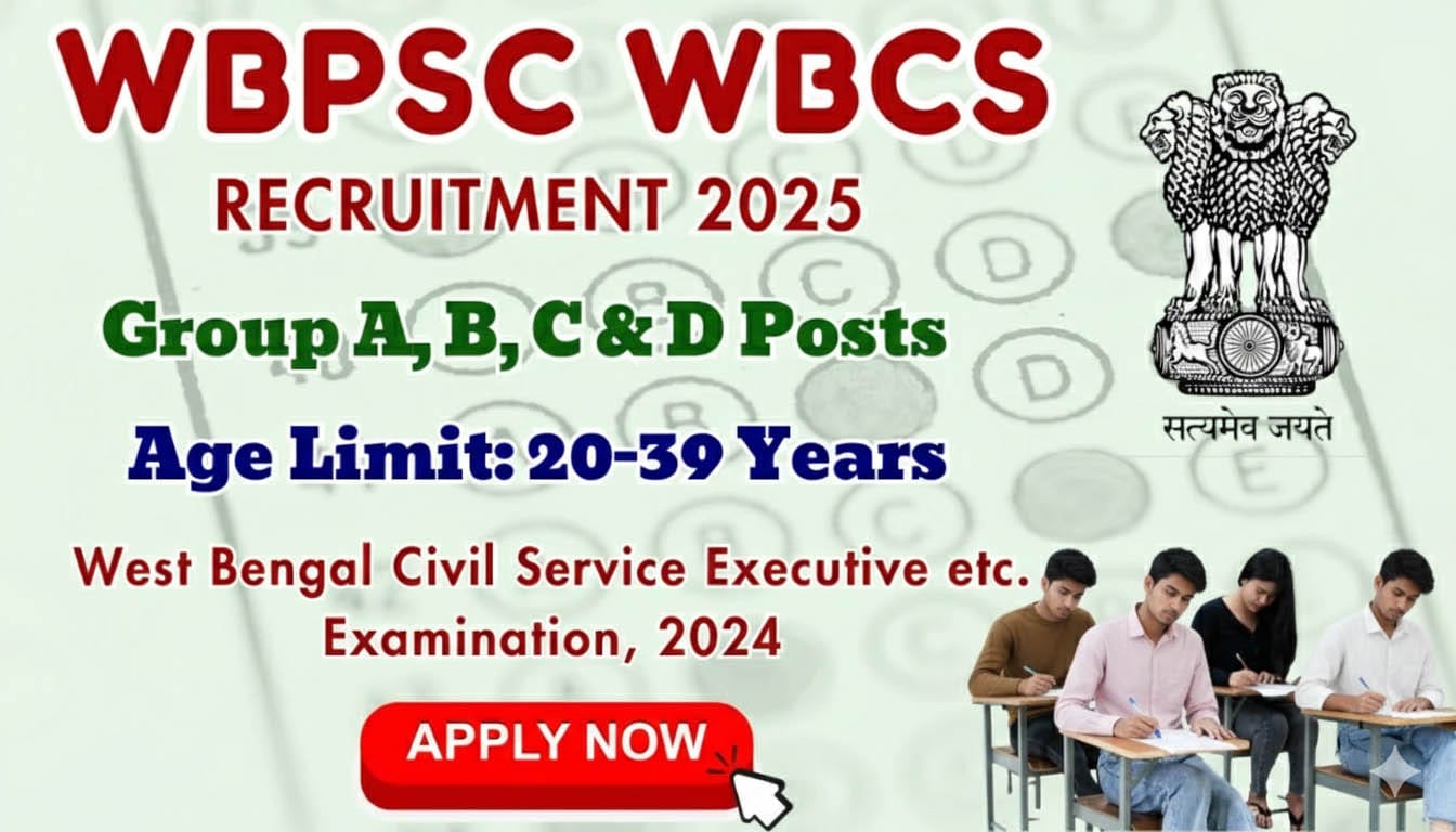 WBPSC WBCS Recruitment 2025