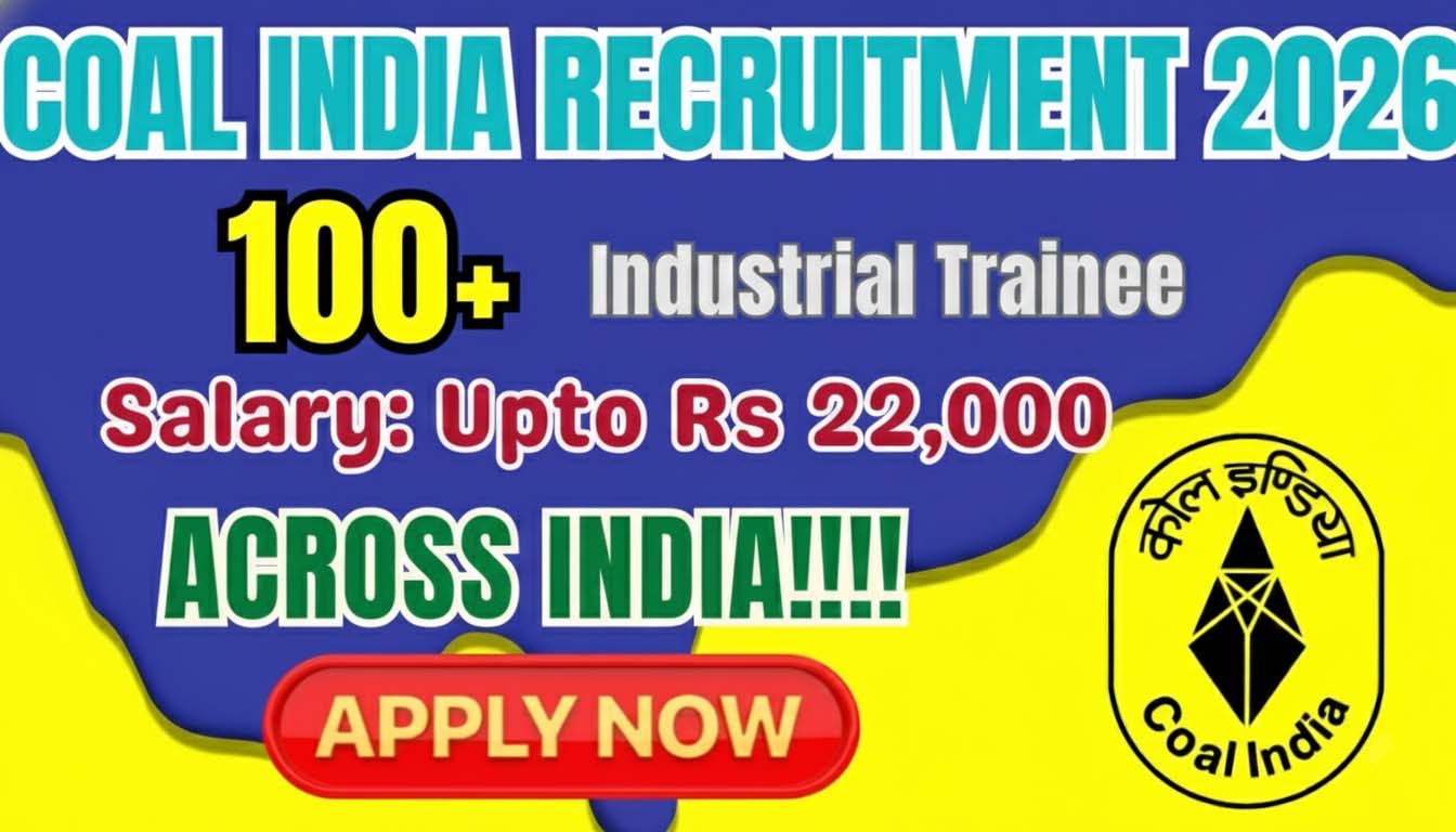 Coal India Industrial Trainee Recruitment 2025