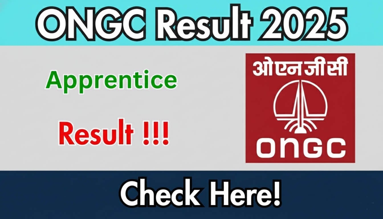 ONGC Apprentice Result 2025