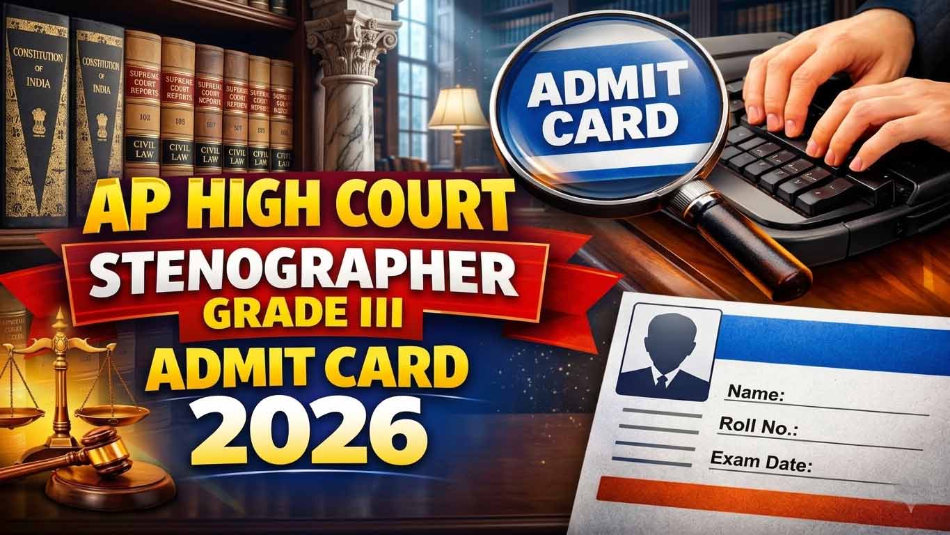 AP High Court Stenographer Grade III Admit Card 2026