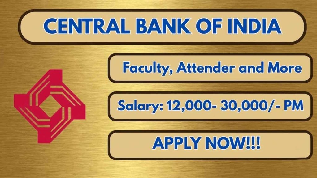 Central Bank of India Recruitment 2026