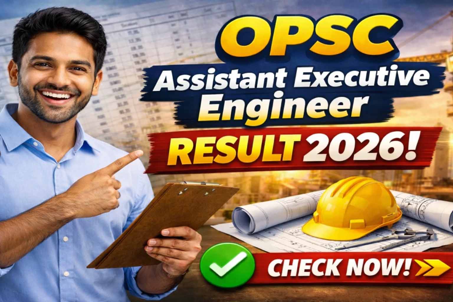 OPSC Assistant Executive Engineer Result 2026